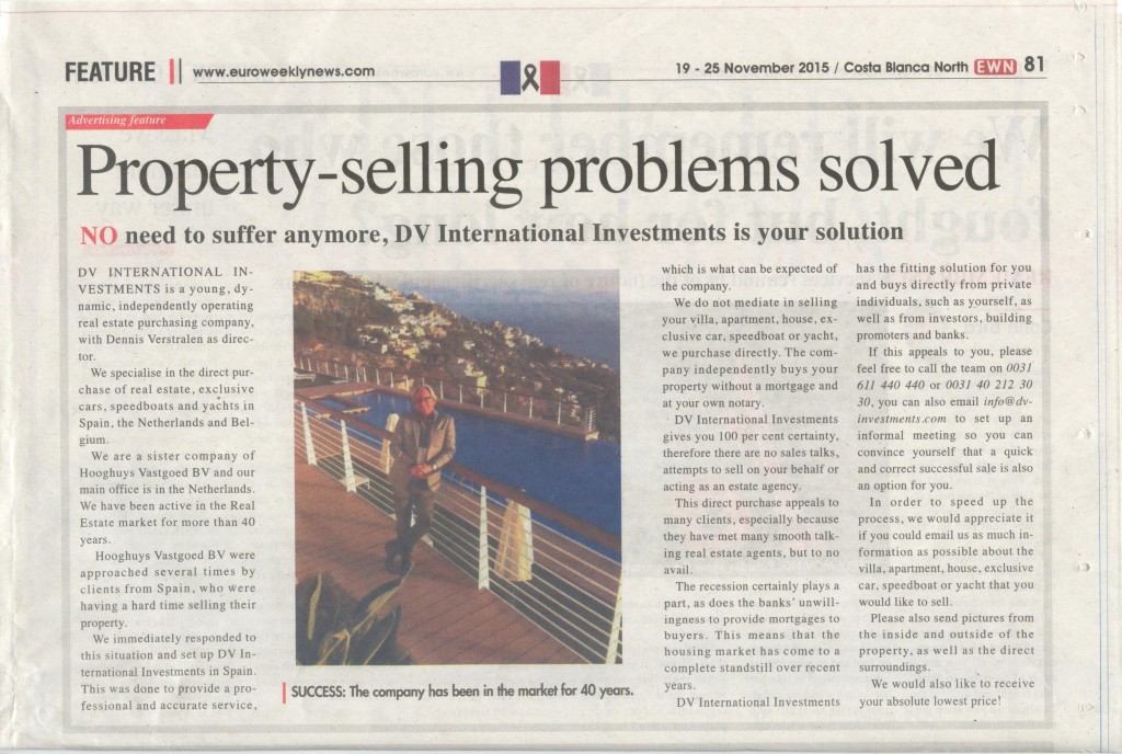 DV International investments Newspapers